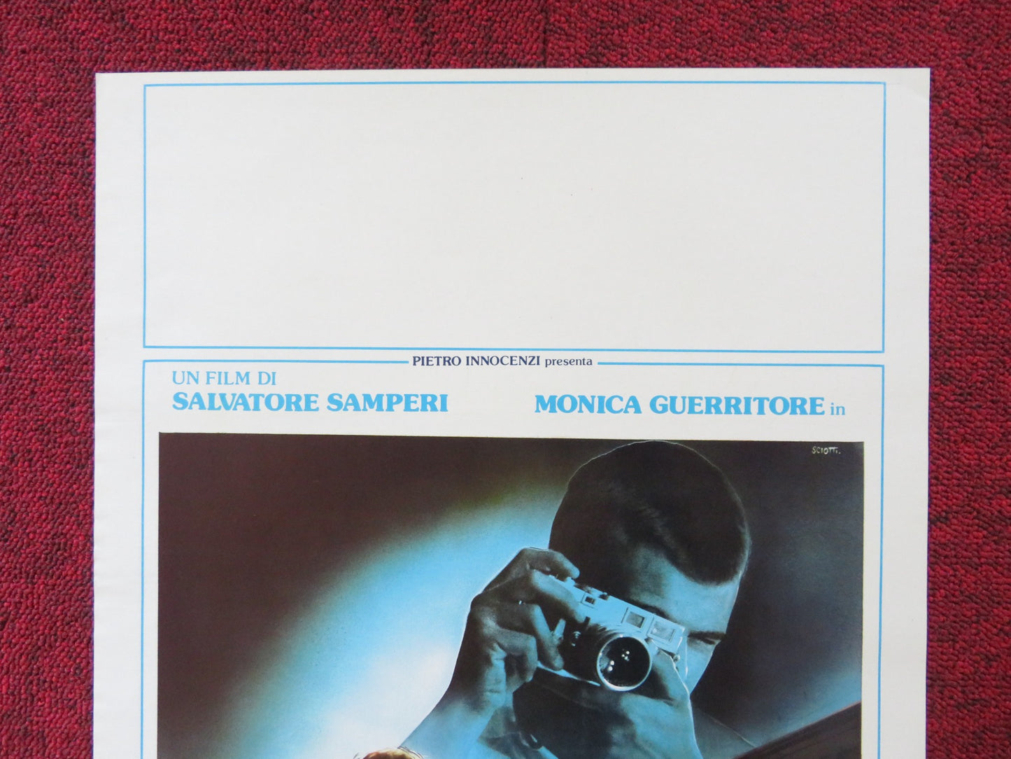 FOTOGRAFANDO PATRIZIA ITALIAN LOCANDINA POSTER MONICA GUERRITORE LENA 1984