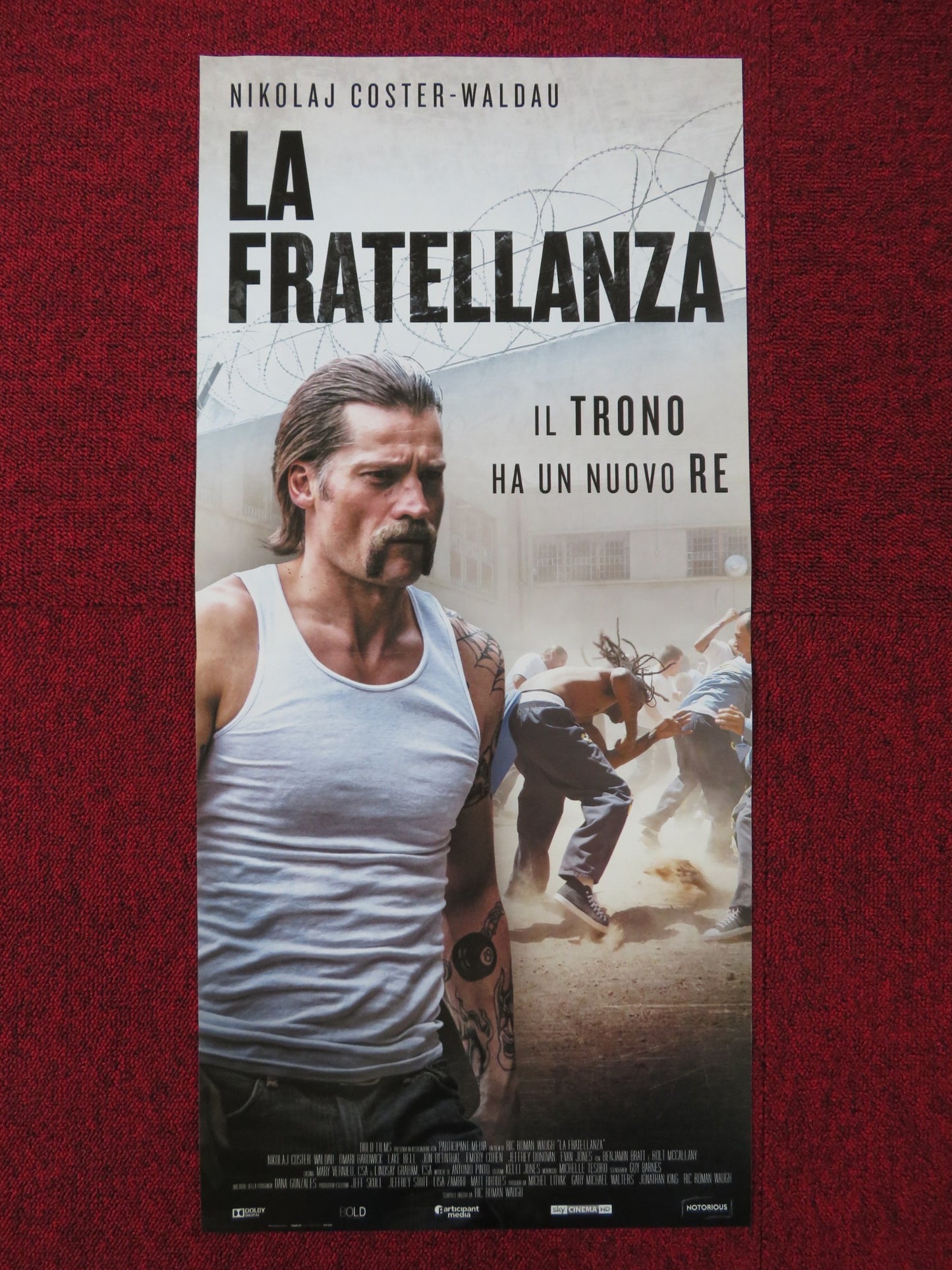 LA FRATELLANZA / SHOT CALLER ITALIAN LOCANDINA POSTER NIKOLAJ COSTER-WALDAU 2017