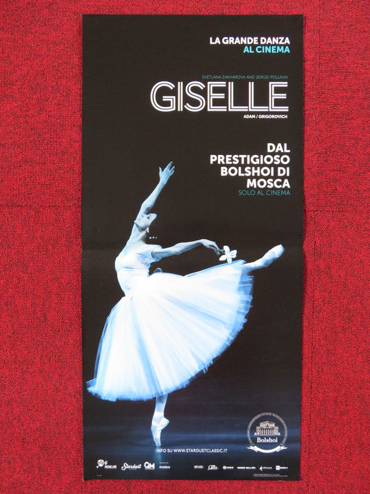 GISELLE LA GRANDE DANZA BOLSHOI  ITALIAN LOCANDINA POSTER ADAM GRIGOROVICH 2018