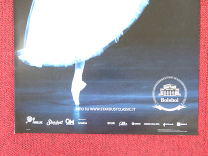 GISELLE LA GRANDE DANZA BOLSHOI  ITALIAN LOCANDINA POSTER ADAM GRIGOROVICH 2018