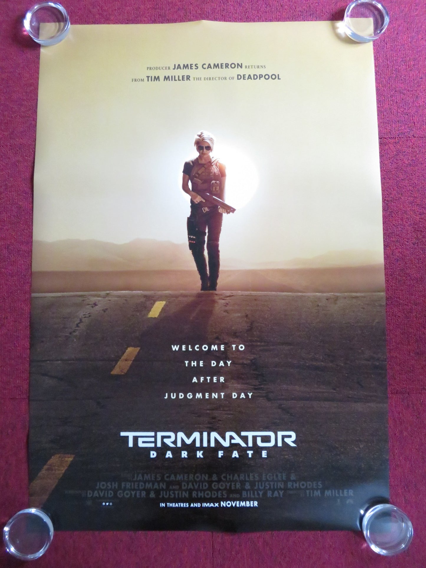 TERMINATOR: DARK FATE US ONE SHEET ROLLED POSTER  ARNOLD SCHWARZENEGGER 2019