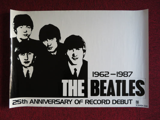 THE BEATLES 25TH ANNIVERSARY OF RECORD DEBUT POSTER LENNON MCCARTNEY 1987