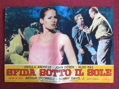 NIGHTMARE IN THE SUN - F ITALIAN FOTOBUSTA POSTER URSULA ANDRESS JOHN DEREK 1965