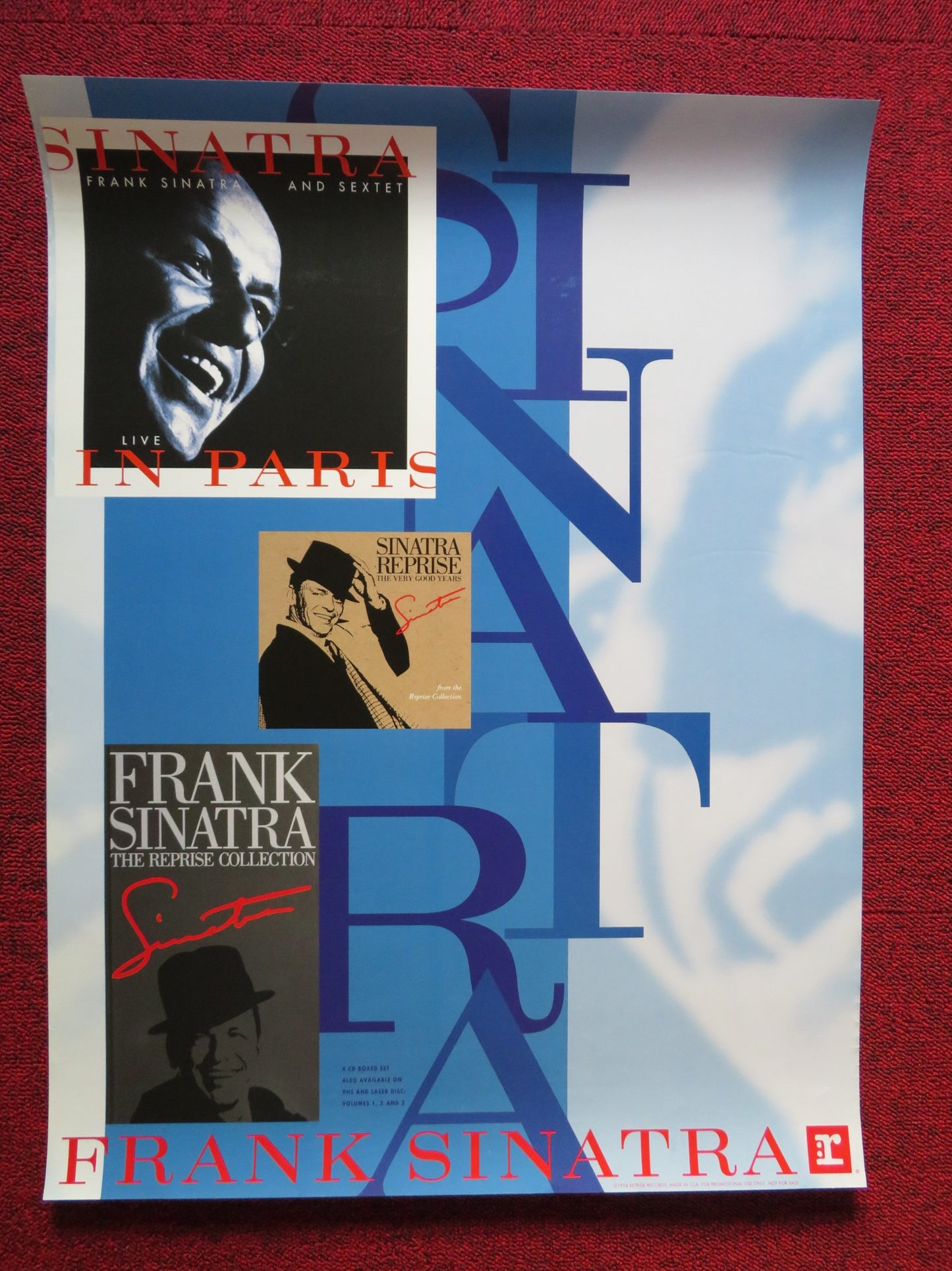 FRANK SINATRA THE REPRISE COLLECTION US MUSIC POSTER 1994