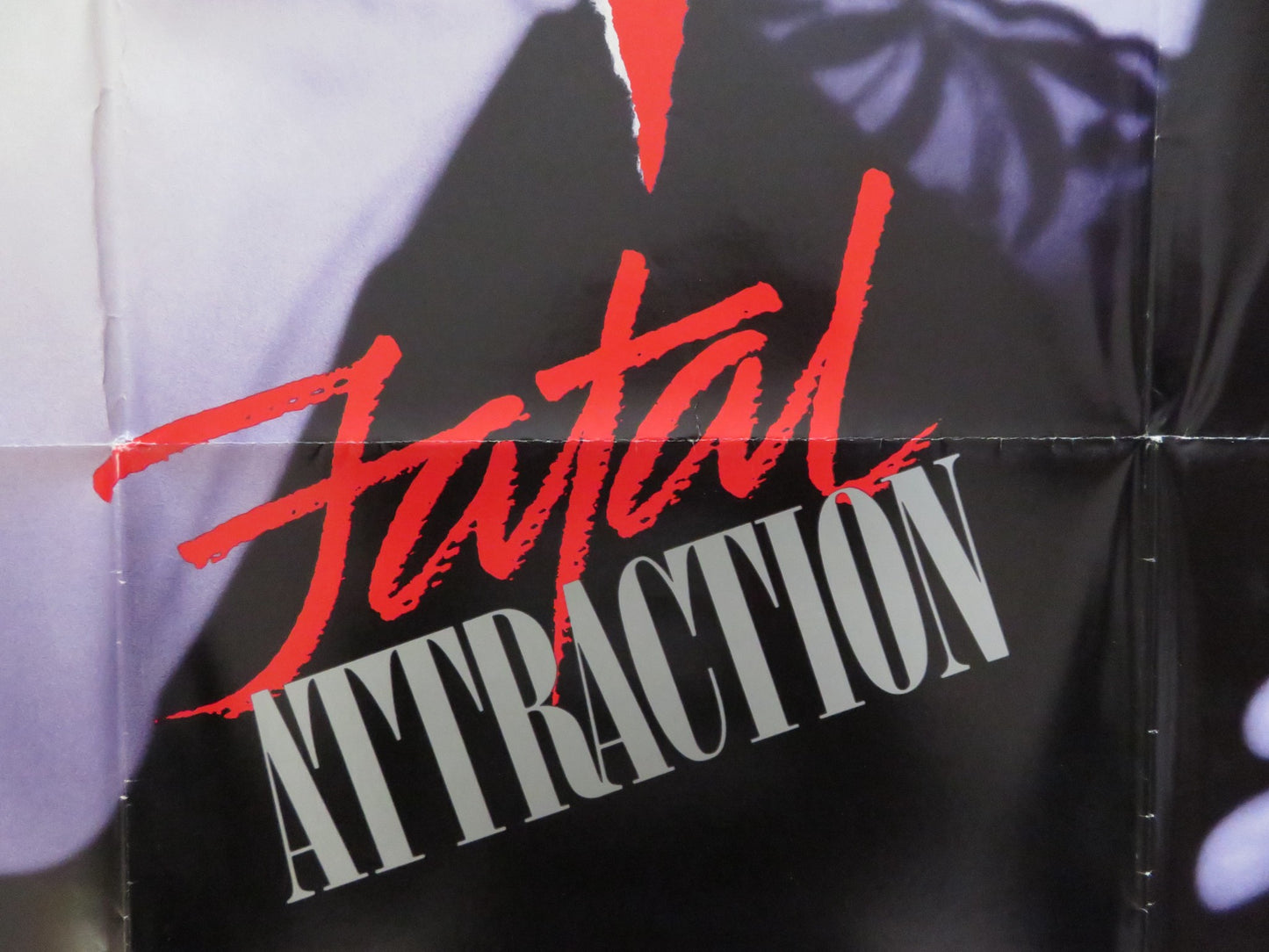 FATAL ATTRACTION FOLDED US ONE SHEET POSTER MICHAEL DOUGLAS GLENN CLOSE 1987