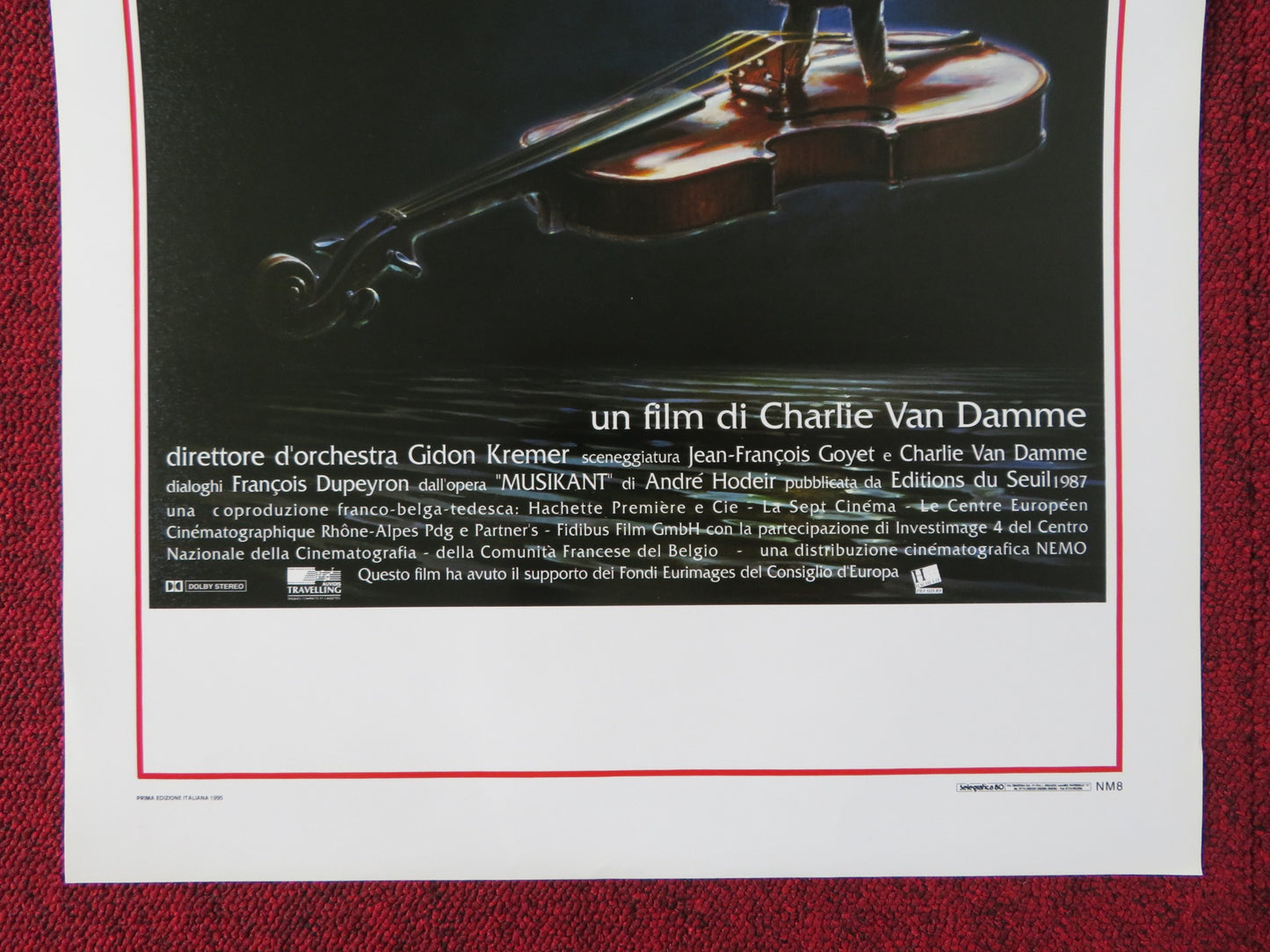 IL SUONATORE DI VIOLINO ITALIAN LOCANDINA POSTER RICHARD BERRY F. BERLEAND 1995