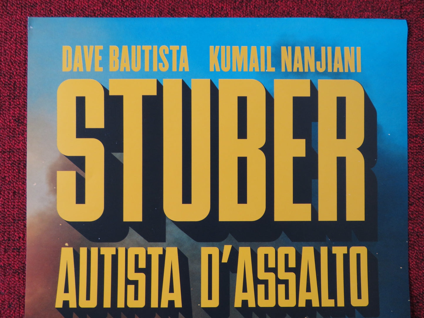 STUBER ITALIAN LOCANDINA POSTER DAVE BAUTISTA KUMAIL NANJIANI 2019