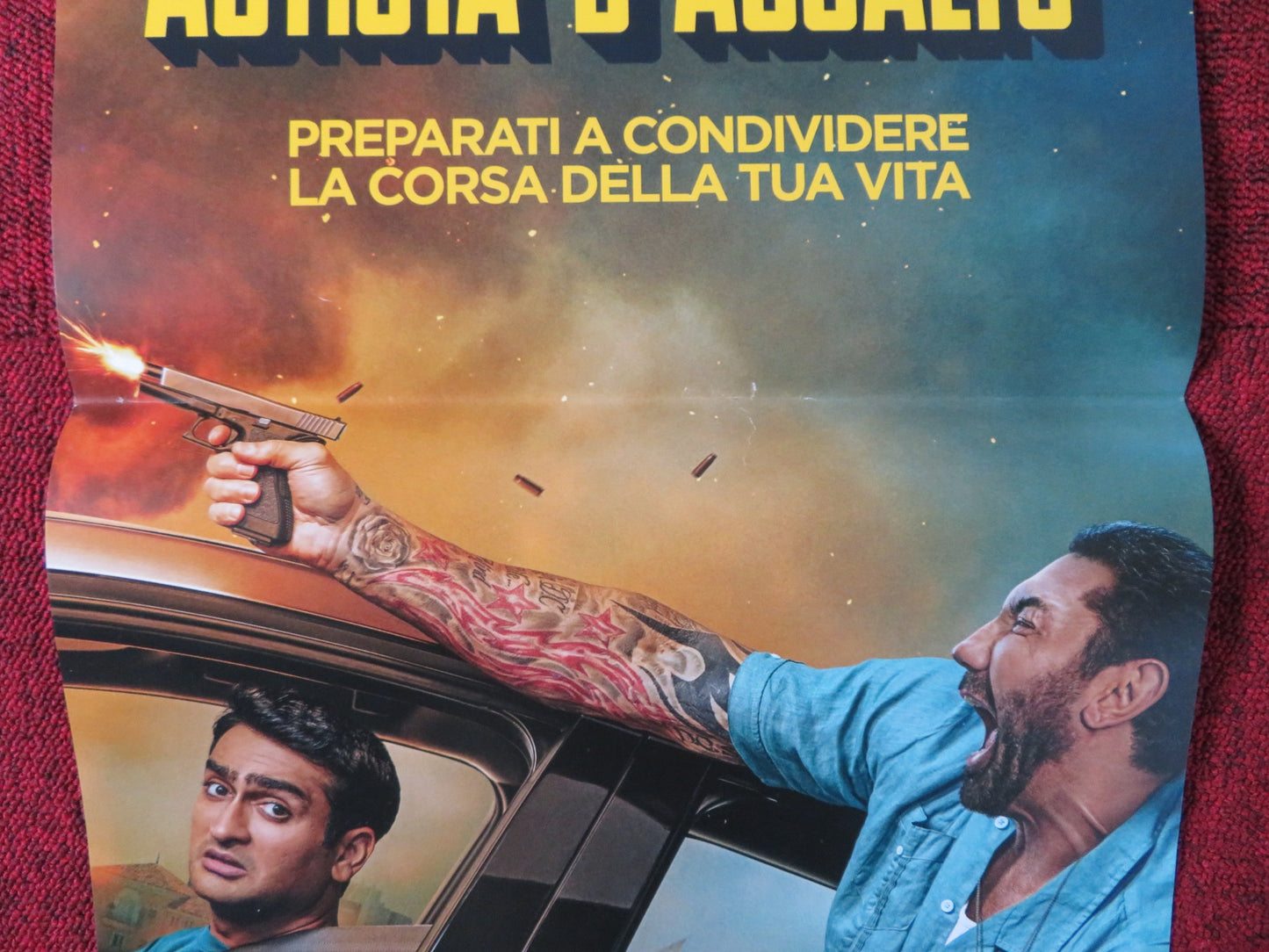 STUBER ITALIAN LOCANDINA POSTER DAVE BAUTISTA KUMAIL NANJIANI 2019