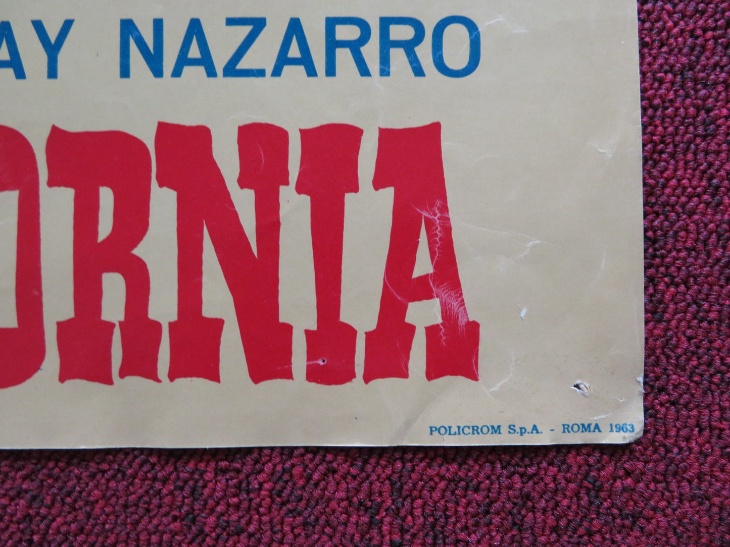 I PIONIERI DELLA CALIFORNIA - C ITALIAN FOTOBUSTA POSTER ROD CAMERON J. DRU 1954