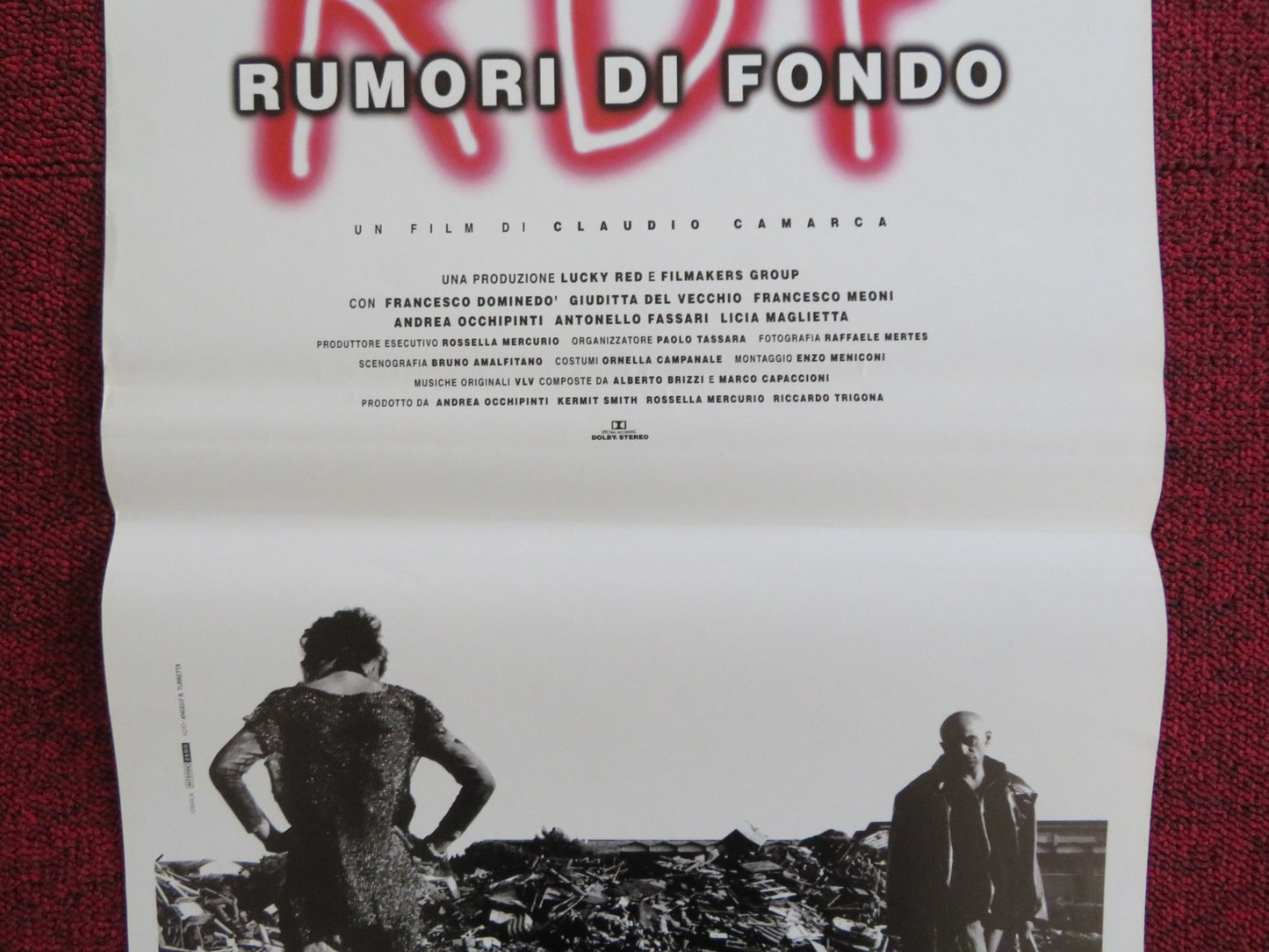 RUMORI DI FONDO ITALIAN LOCANDINA POSTER FRANCESCO DOMINEDO 1996