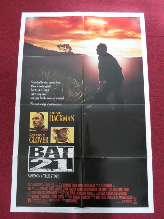 BAT*21 FOLDED US ONE SHEET POSTER GENE HACKMAN DANNY GLOVER 1988