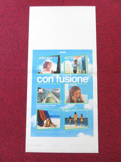 CON..FUSIONE / CON.. FUSION- B ITALIAN LOCANDINA POSTER CARLOTTA NATOLI 1980