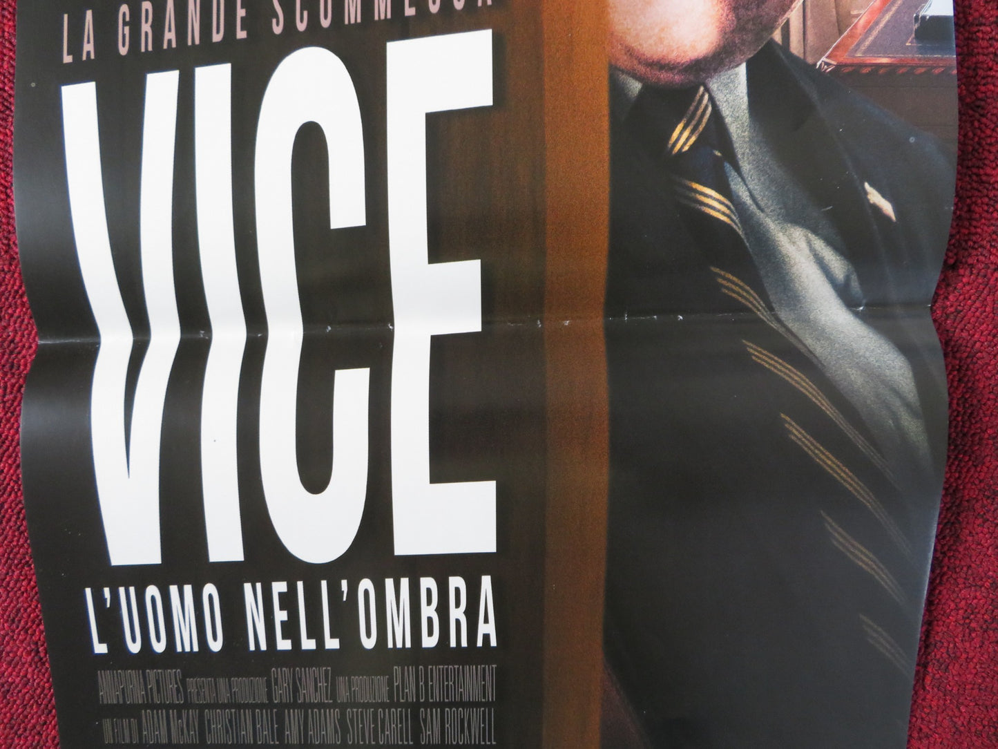 VICE ITALIAN LOCANDINA POSTER CHRISTIAN BALE AMY ADAMS 2018