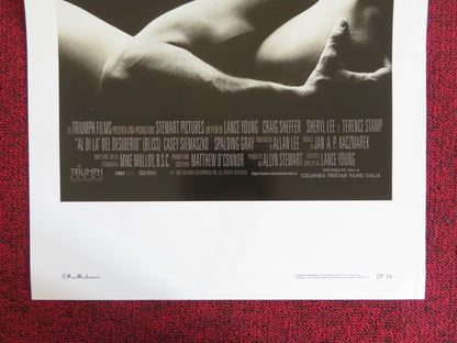 BLISS ITALIAN LOCANDINA POSTER CRAIG SHEFFER SHERYL LEE TERENCE STAMP 1997