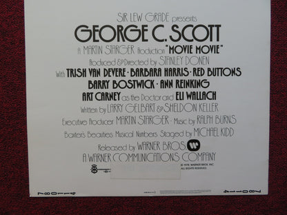 MOVIE MOVIE US INSERT (14"x 36") POSTER GEORGE C.SCOTT ART CARNEY 1978