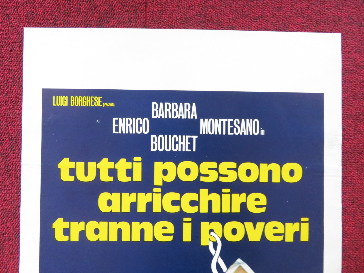 TUTTI POSSONO ARRICCHIRE TRANNE I POVERI ITALIAN LOCANDINA POSTER 1976