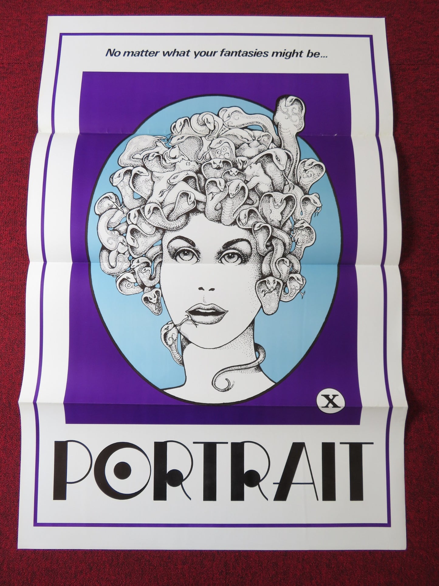 PORTRAIT US TRI FOLDED ONE SHEET ROLLED POSTER RITA DAVIS JAMIE GILLIS 1974