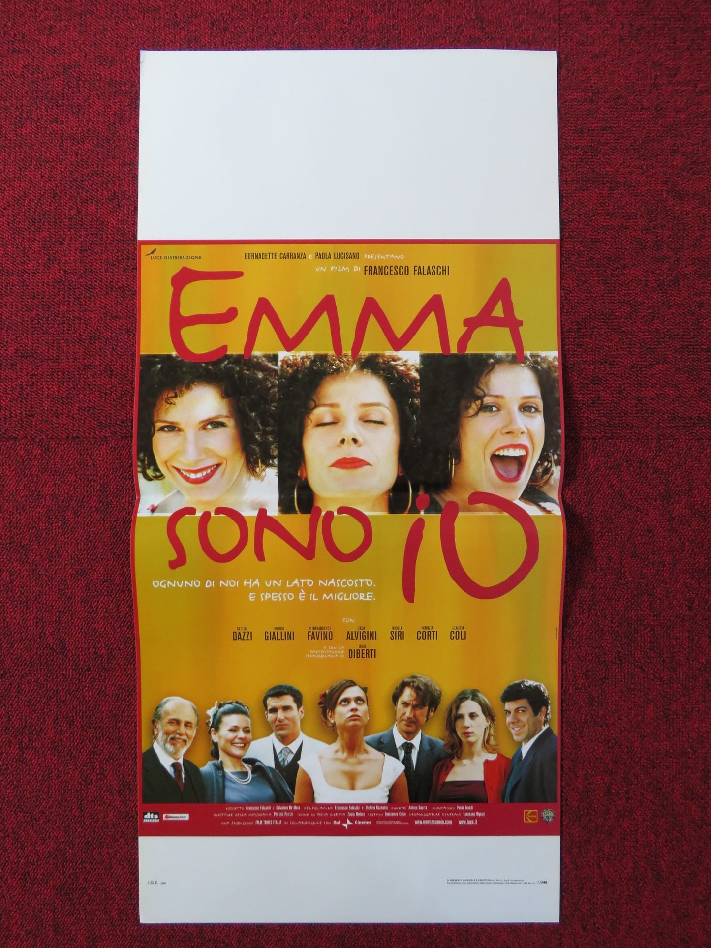 I AM EMMA ITALIAN LOCANDINA POSTER CECILIA DAZZI MARCO GIALLINI 2002