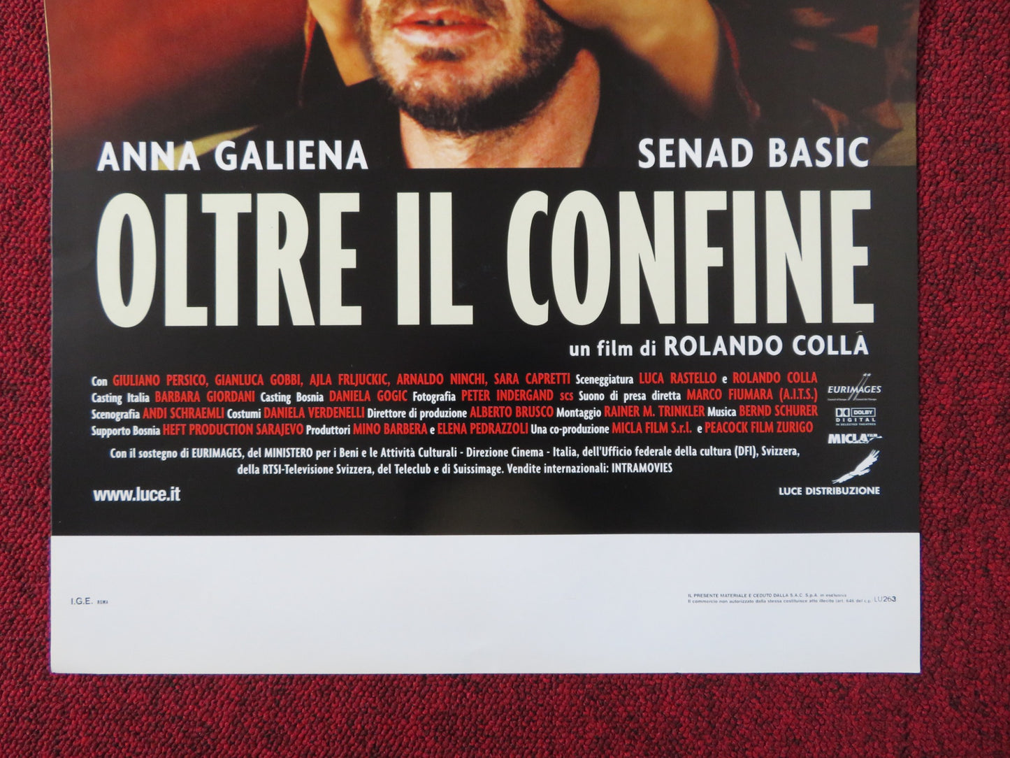 OLTRE IL CONFINE ITALIAN LOCANDINA POSTER ANNA GALIENA SENAD BASIC 2002