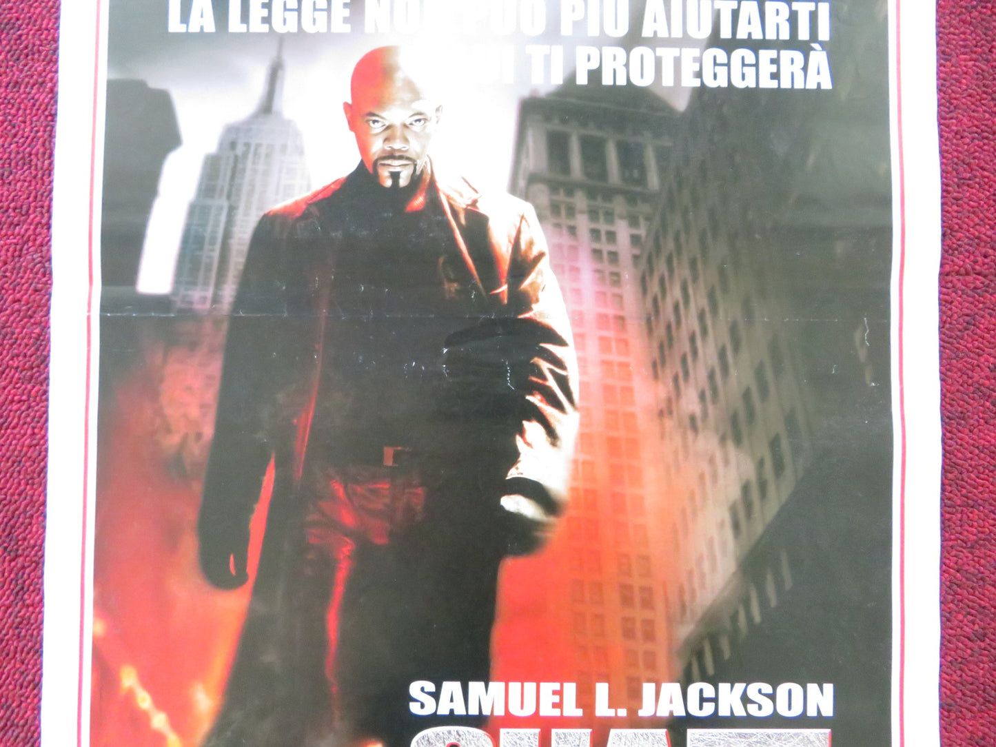 SHAFT ITALIAN LOCANDINA POSTER SAMUEL L. JACKSON VANESSA WILLIAMS 2000