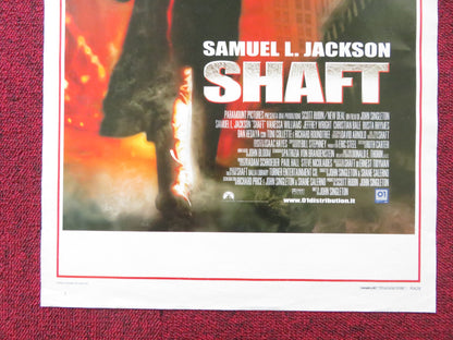 SHAFT ITALIAN LOCANDINA POSTER SAMUEL L. JACKSON VANESSA WILLIAMS 2000