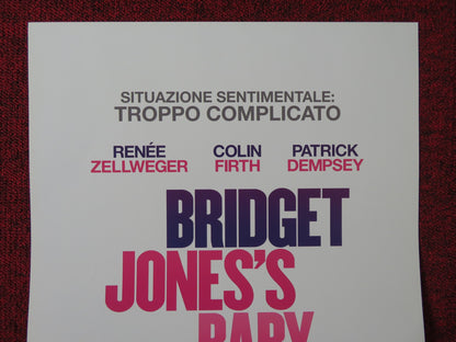 BRIDGET JONES'S BABY ITALIAN LOCANDINA POSTER RENEE ZELLWEGER COLIN FIRTH 2016