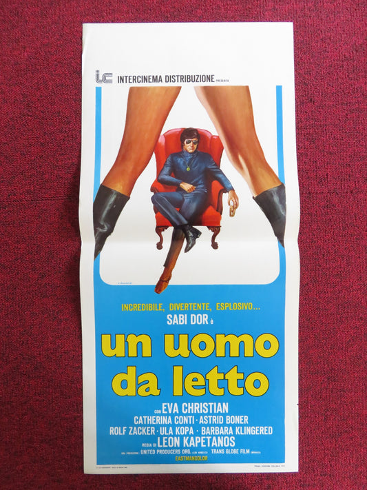 UN UOMO DA LETTO / CREAM ITALIAN LOCANDINA POSTER SABI DORR ROLF ZACKER 1972