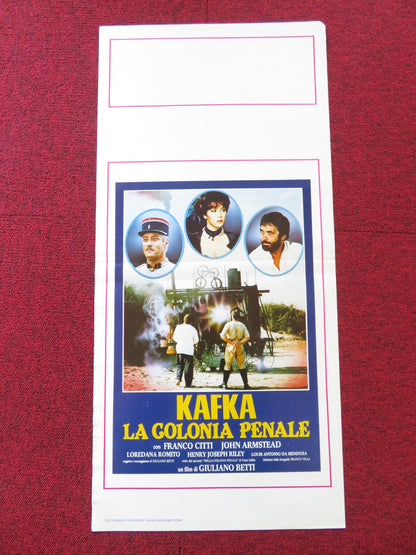 KAFKA LA COLONIA PENALE ITALIAN LOCANDINA POSTER FRANCO CITTI JOHN ARMSTEAD 1988