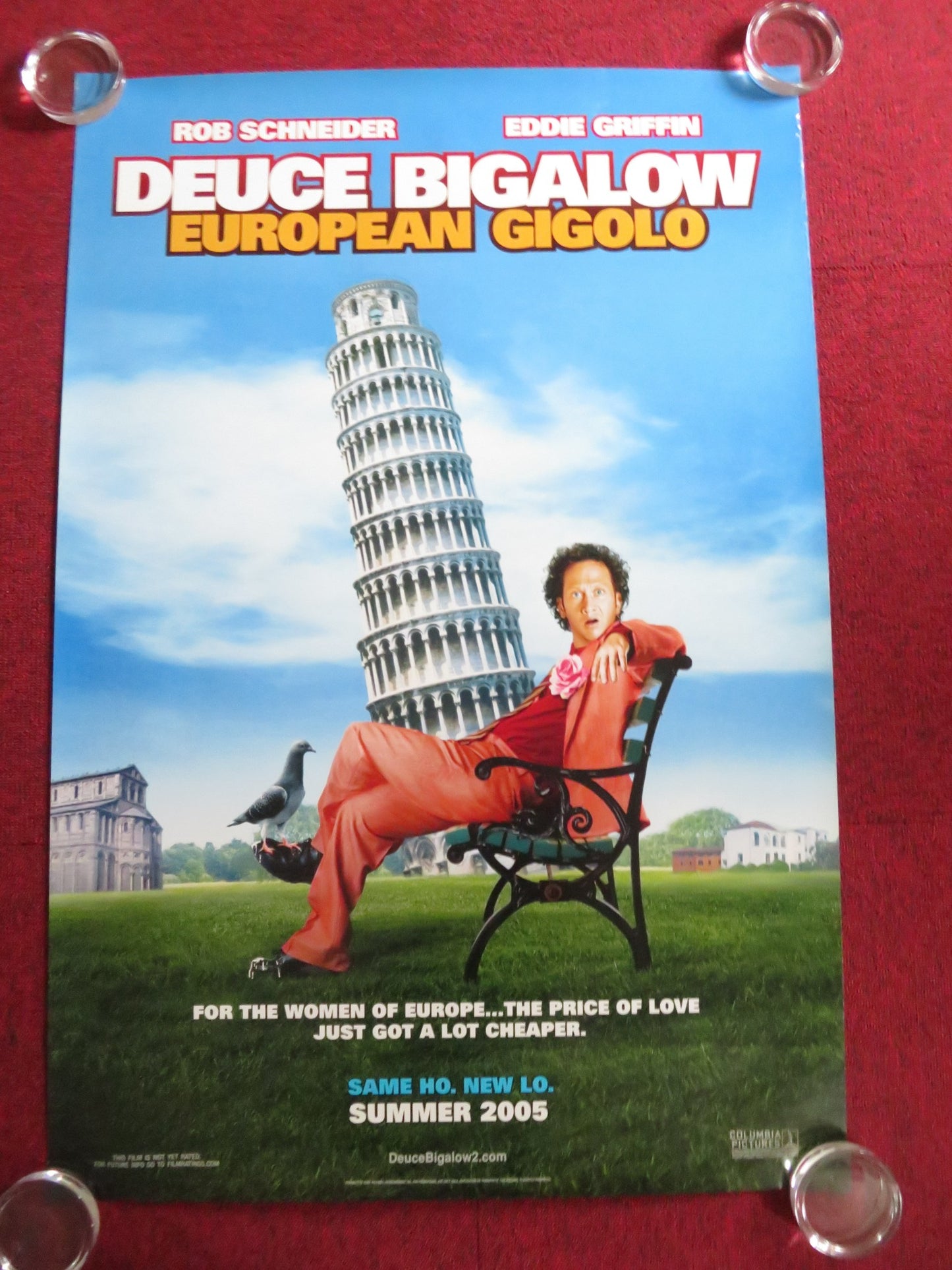 DEUCE BIGALOW: EUROPEAN GIGOLO- B US ONE SHEET ROLLED POSTER ROB SCHNEIDER 2005