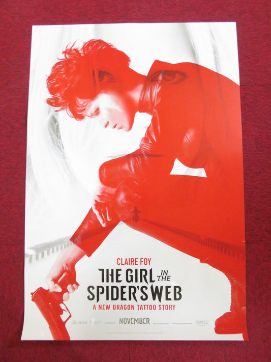 THE GIRL IN THE SPIDER'S WEB US ONE SHEET ROLLED POSTER CLAIRE FOY 2018