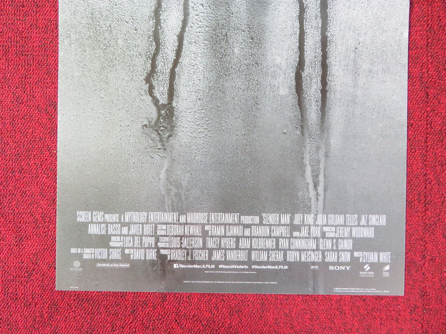 SLENDER MAN ITALIAN LOCANDINA POSTER JOEY KING JULIA GOLDANI TELLES 2018