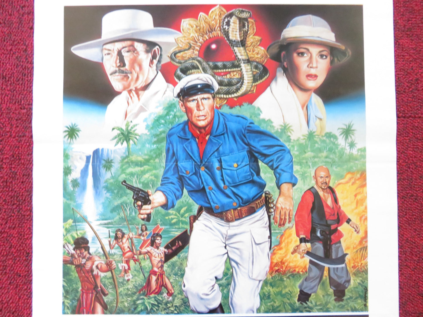 JUNGLE RAIDERS ITALIAN LOCANDINA POSTER LEE VAN CLEEF CHRISTOPHER CONNELLY 1985