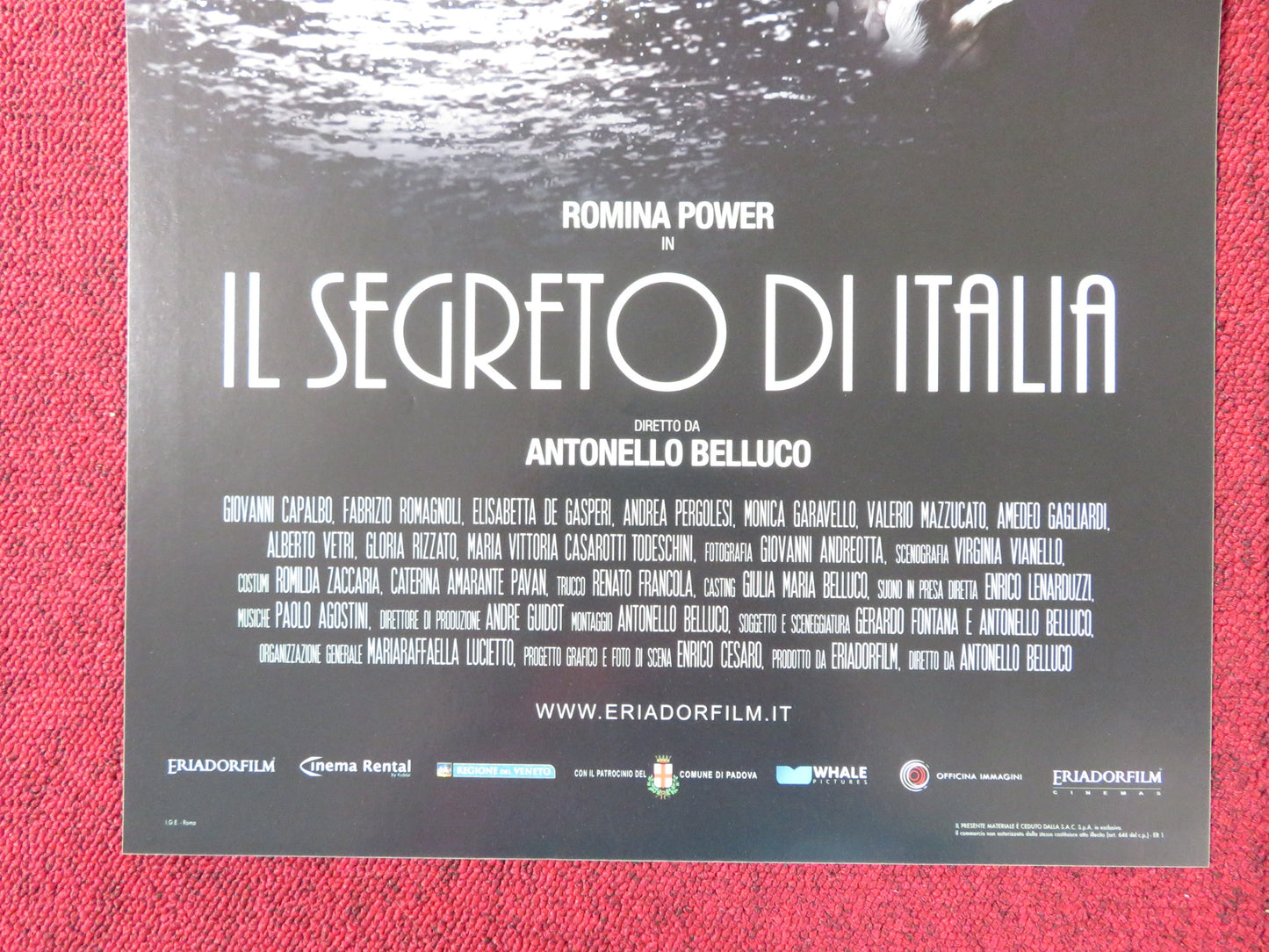 IL SEGRETO DI ITALIA ITALIAN LOCANDINA POSTER ROMINA POWER GIOVANNI CAPALBO 2014