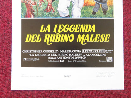 JUNGLE RAIDERS ITALIAN LOCANDINA POSTER LEE VAN CLEEF CHRISTOPHER CONNELLY 1985