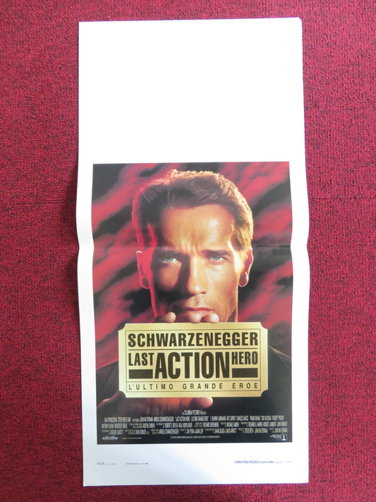 LAST ACTION HERO ITALIAN LOCANDINA POSTER ARNOLD SCHWARZENEGGER 1993