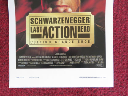 LAST ACTION HERO ITALIAN LOCANDINA POSTER ARNOLD SCHWARZENEGGER 1993