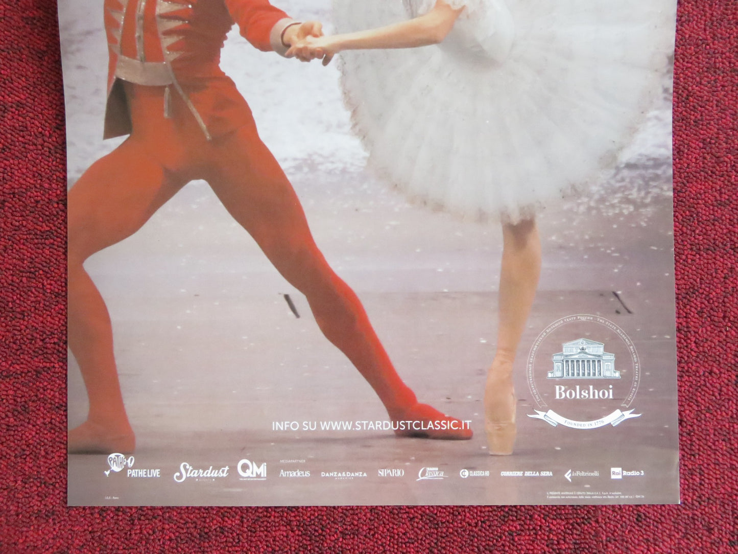 LO SCHIACCIANOCI ITALIAN LOCANDINA POSTER TCHAIKOVSKY BALLET NUTCRACKER