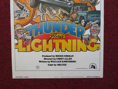 THUNDER AND LIGHTNING US INSERT (14"x 36") POSTER DAVID CARRADINE K.JACKSON 1977