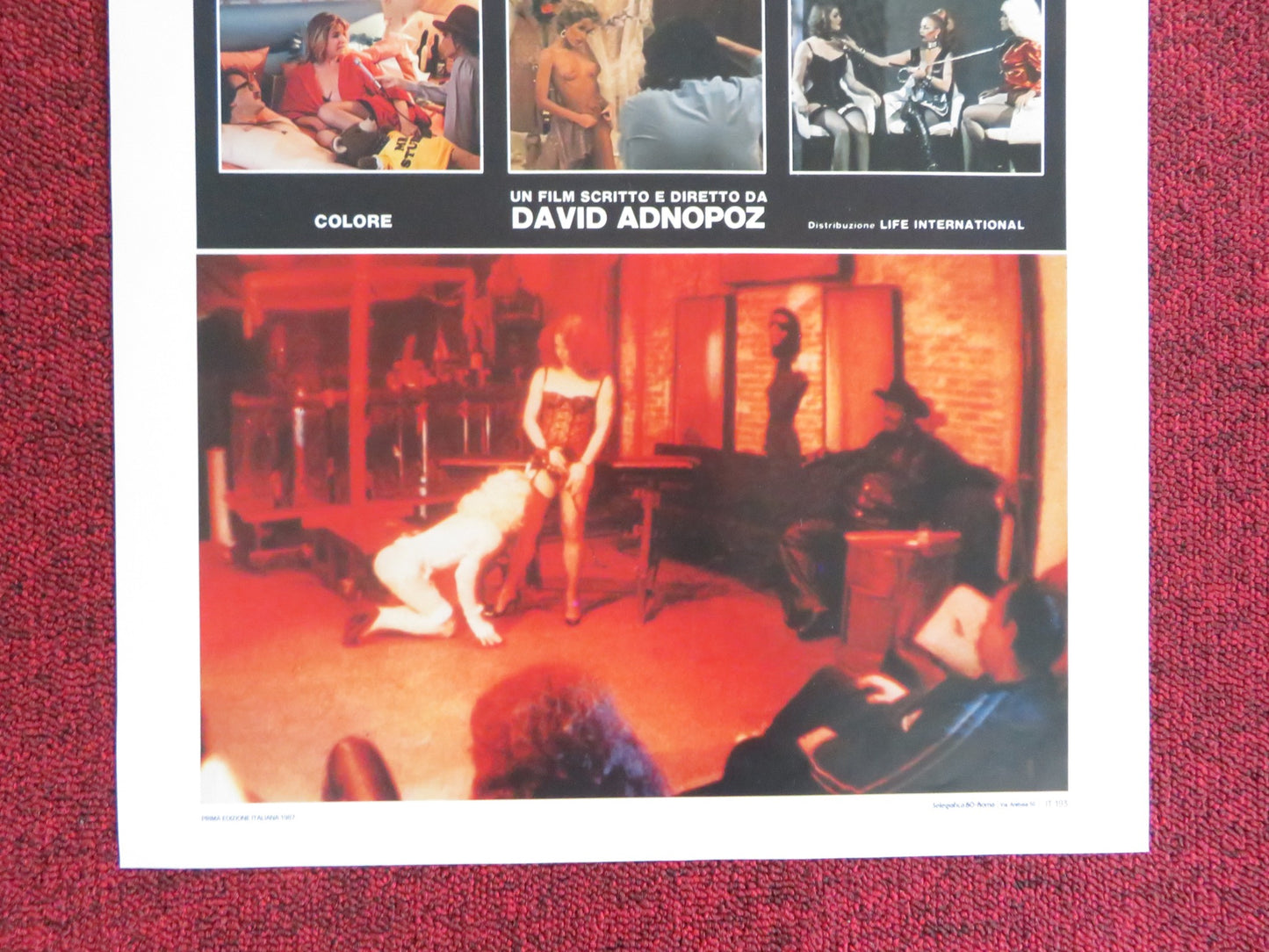 MONDO SEXUALIS USA ITALIAN LOCANDINA POSTER DAVID ADNOPOZ 1987