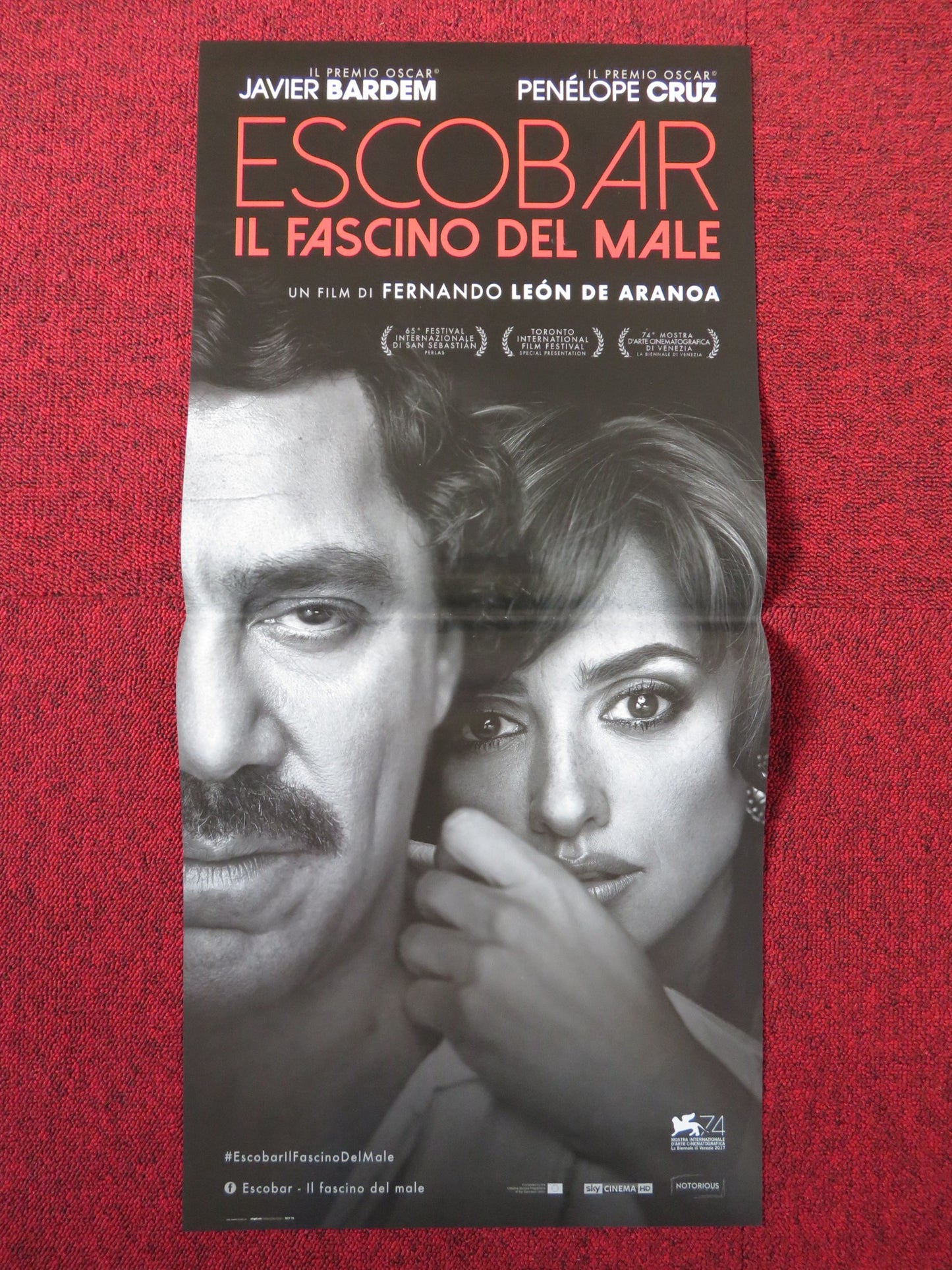 LOVING PABLO ITALIAN LOCANDINA POSTER JAVIER BARDEM PENELOPE CRUZ 2017