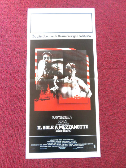 WHITE NIGHTS ITALIAN LOCANDINA POSTER MIKHAIL BARYSHNIKOV GREGORY HINES 1985