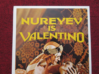 VALENTINO US INSERT (14"x 36") POSTER RUDOLF NUREYEV LESLIE CARON 1977