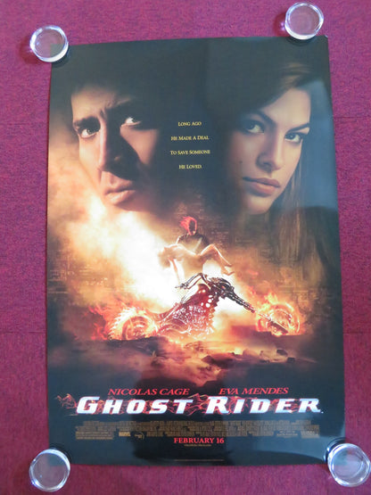 GHOST RIDER US ONE SHEET ROLLED POSTER NICOLAS CAGE EVA MENDES 2007