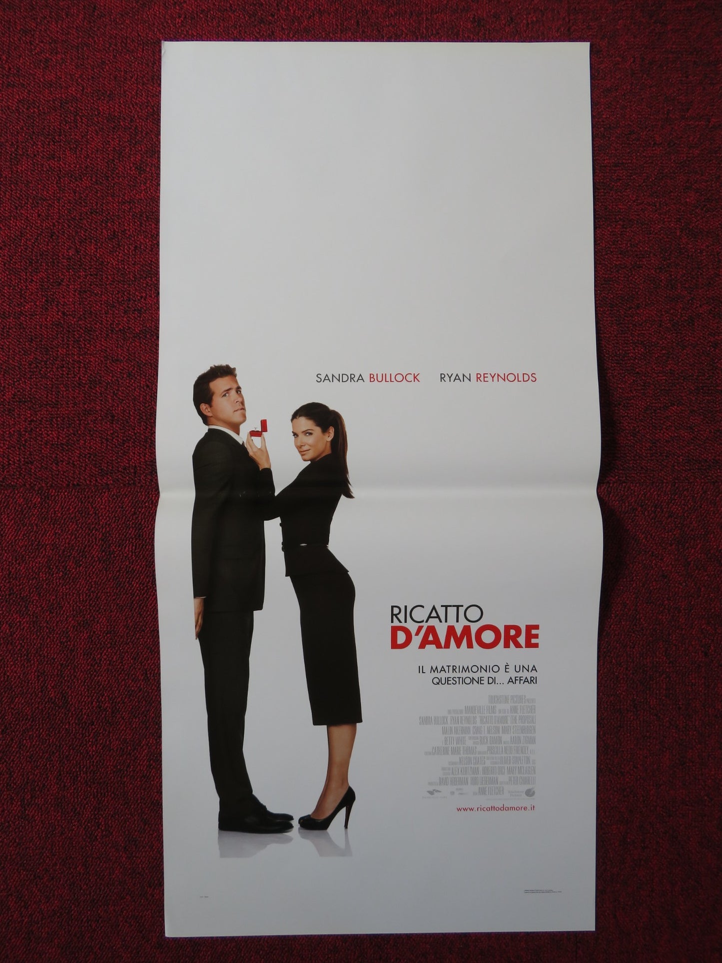 THE PROPOSAL ITALIAN LOCANDINA POSTER SANDRA BULLOCK RYAN REYNOLDS 2009