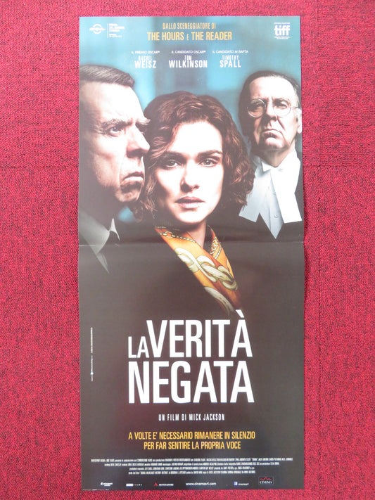 LA VERITA NEGATA ITALIAN LOCANDINA POSTER RACHEL WEISZ TIMOTHY SPALL 2016