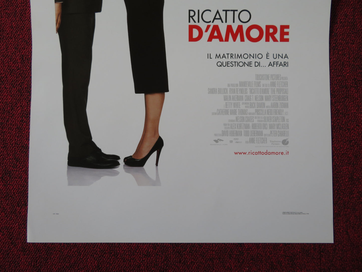 THE PROPOSAL ITALIAN LOCANDINA POSTER SANDRA BULLOCK RYAN REYNOLDS 2009