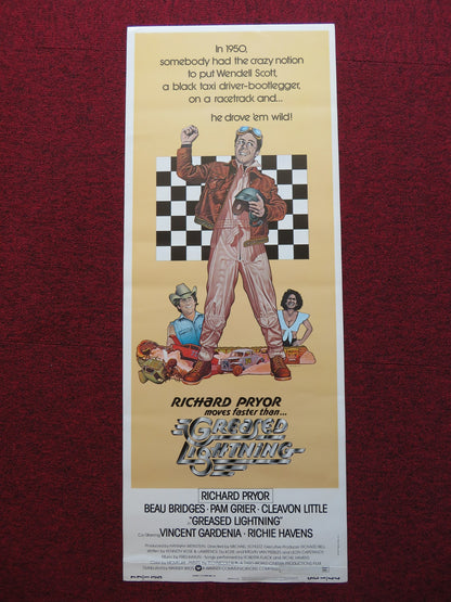 GREASED LIGHTNING  US INSERT (14"x 36") POSTER RICHARD PRYOR BEAU BRIDGES  1977