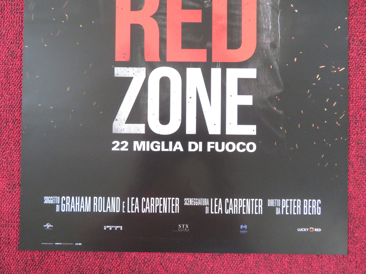 MILE 22 ITALIAN LOCANDINA POSTER MARK WAHLBERG LAUREN COHAN 2018