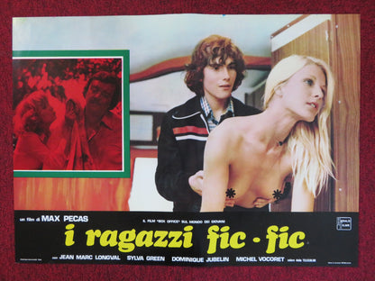 I RAGAZZI FIC FIC -B ITALIAN FOTOBUSTA POSTER JEAN MARC LONGVAL SYLVA GREEN 1979