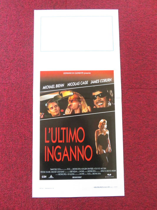 L'ULTIMO INGANNO / DEADFALL ITALIAN LOCANDINA POSTER NICOLAS CAGE COBURN 1993